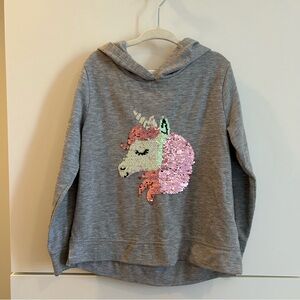 Hoodie with Sequin Unicorn -Size 6
